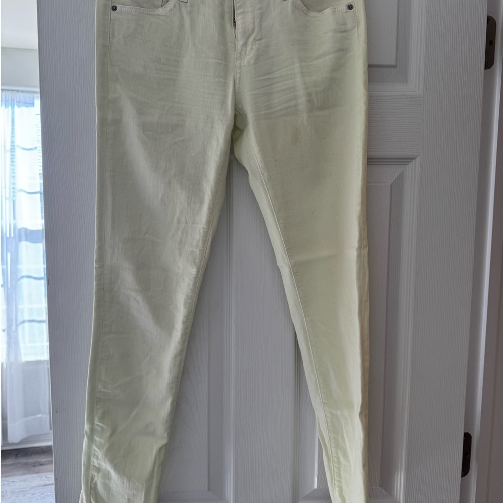 AG Adriano Goldschmied Pale Yellow Pants
